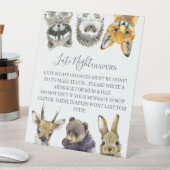 Woodland Animals Kinderdusche Spätnachtsspalter Sockelschild (In Situ)