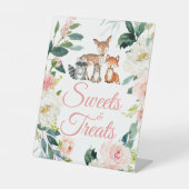 Woodland Animals Kinderdusche Süßigkeiten & Lecker Sockelschild (Vorderseite)