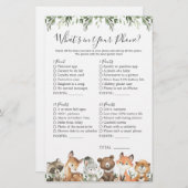 Woodland Animals Kinderdusche Was ist in Ihrem Tel (Vorne/Hinten)