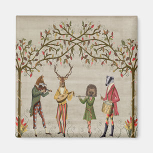 Woodland Animals Minstrel Group Magnet