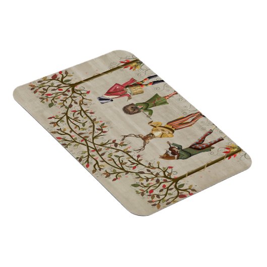 Woodland Animals Minstrel Group Magnet (Rechte Seite)
