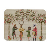 Woodland Animals Minstrel Group Magnet (Horizontal)