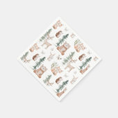Woodland Animals Mountain Baby Dusche Serviette (Ecke)
