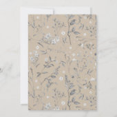 Woodland Animals Mushroom Garden Kinderdusche Einladung (Rückseite)