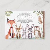 Woodland Animals Niedlich Baby Dusche Begleitkarte (Vorderseite)