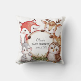 Woodland Animals Niedlich Baby Dusche Kissen
