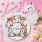 Woodland Animals Niedlich Baby Dusche Pappteller (Party)