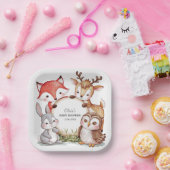 Woodland Animals Niedlich Baby Dusche Pappteller (Party)