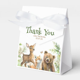 Woodland Animals Niedlich Baby Dusche Vielen Dank Geschenkschachtel