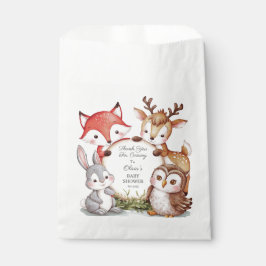 Woodland Animals Niedlich Baby Dusche Vielen Dank Geschenktütchen