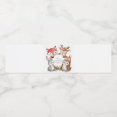 Woodland Animals Niedlich Baby Dusche Wasserflaschenetikett (Einzelnes Label)