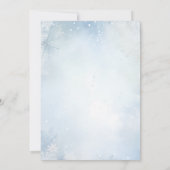 Woodland Animals Oh Baby Winter Baby Dusche Einladung (Rückseite)