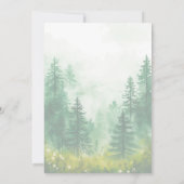 Woodland Animals Oh Boy Boho Babydusche Einladung (Rückseite)