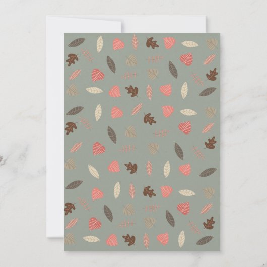 Woodland Animals Paare Kinderdusche Sprinkle Einladung (Rückseite)