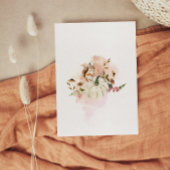 Woodland Animals Pumpkin Fall Floral Baby Dusche Einladung