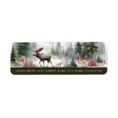 Woodland Animals Return Address Labels (Vorne)