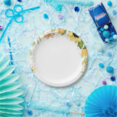 Woodland Animals Rubor Floral primer cumpleaños Pappteller (Party)