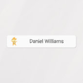 Woodland Animals School Daycare Name Etiketten (Design 2)