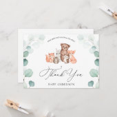 Woodland Animals Showdown by Mail Danke Postcard Karte (Vorderseite/Rückseite Beispiel)