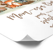 Woodland Animals Shower Late Night Diapers Sign Poster (Ecke)