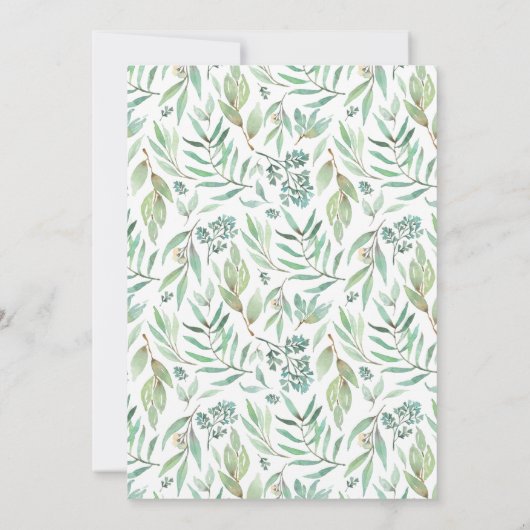 Woodland Animals Sie ist ein wilder erster Geburts Einladung (Rückseite)