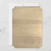 Woodland Animals Snow Globe Gold Weihnachtskarte Einladung (Rückseite)