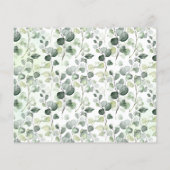 Woodland Animals Time Capsul Advice for Baby card Flyer (Hinten)