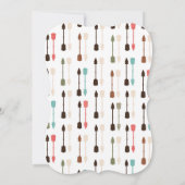 Woodland Animals Tribal Boho Kinderdusche einladen Einladung (Rückseite)