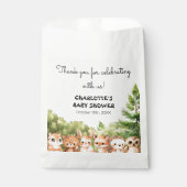 Woodland Animals Vielen Dank Kinderdusche Geschenktütchen (Vorderseite)