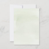 Woodland Animals Virtual Baby Dusche lädt Green ei Einladung (Rückseite)