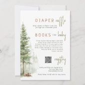 Woodland Animals "We Can Bearly Wait!" All in One  Einladung (Rückseite)