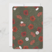 Woodland Animals Whimsical Watercolor Kinderdusche Einladung (Rückseite)