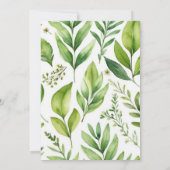 Woodland Animals Wild One Baby Dusche Einladung (Rückseite)