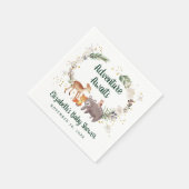 Woodland Animals Winter Baby Dusche Serviette (Ecke)