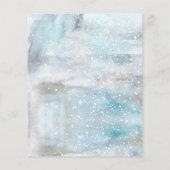 Woodland Animals Winter Boy Baby Shower Bingo Card (Rückseite)