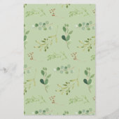 Woodland Animals Word Scramble Baby Showspiel (Rückseite)