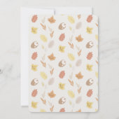 Woodland Animals Wreath Baby Dusche by Mail Einladung (Rückseite)