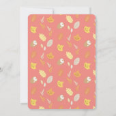 Woodland Animals Wreath Baby Dusche Einladung (Rückseite)