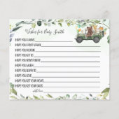 Woodland Animals Wünsche für Baby-Duschkarte Flyer (Vorne)