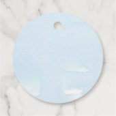 Woodland Animes Danke Boy Blue Baby Dusche Geschenkanhänger (Rückseite)