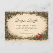Woodland Apple Forest Diapper Raffle Begleitkarte (Vorderseite)