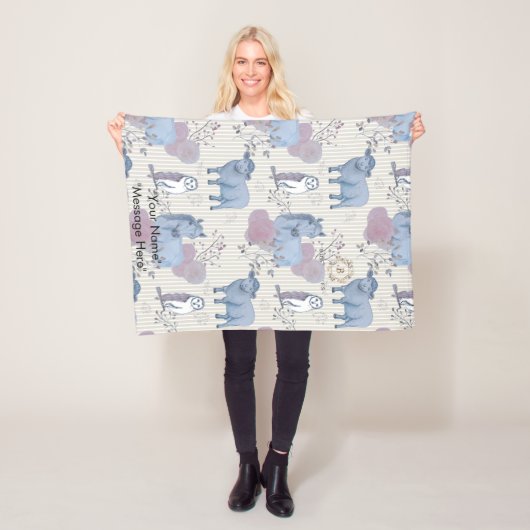 Woodland Art Baby Blanket Fleecedecke (Beispiel)