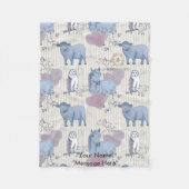 Woodland Art Baby Blanket Fleecedecke (Vorderseite)