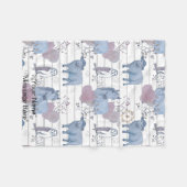 Woodland Art Baby Blanket Fleecedecke (Vorderseite (Horizontal))