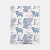 Woodland Art Baby Blanket Fleecedecke (Vorderseite)