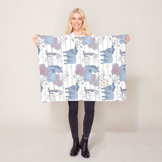 Woodland Art Baby Blanket Fleecedecke (Beispiel)