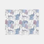 Woodland Art Baby Blanket Fleecedecke (Vorderseite (Horizontal))
