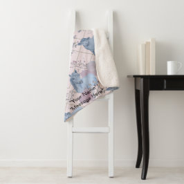 Woodland Art Baby Blanket Sherpadecke