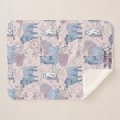 Woodland Art Baby Blanket Sherpadecke (Vorderseite (Horizontal))