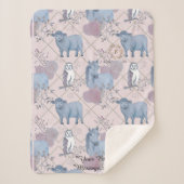 Woodland Art Baby Blanket Sherpadecke (Vorderseite)